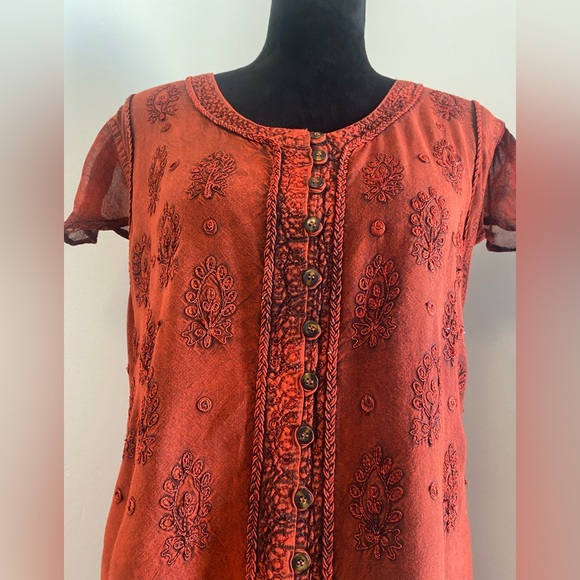 Advance Apparels, great condition, button up dress size 1X- 2X - Picture 15 of 16